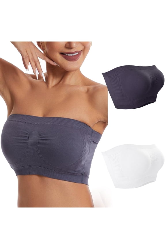 Bras for Women,Strapless Bra,Womens Bras,Stretch Fabric,Breathable,Solid,Nylon,Spandex,White,3XL(US:14)