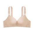 thumbnail image 1 of ATENAR Bras for Women,Wireless Bras for Women,Womens Bras,Breathable,Comfort Fit,Solid,Nylon,Beige,XL, 1 of 2
