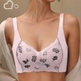 thumbnail image 1 of ATENAR Bras for Women,Wireless Bras for Women,Womens Bras,Breathable,Comfort Fit,Solid,Nylon,Pink,S(US:4), 1 of 9