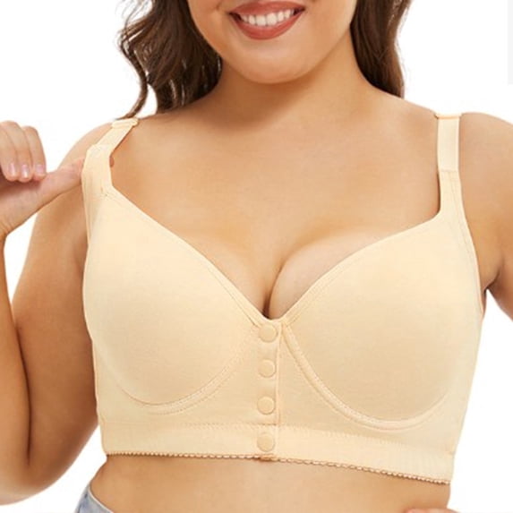 ATENAR Bras for Women,Wireless Bras for Women,Womens Bras,Soft Cup,Breathable,Support,Comfort Fit,Beige,44B