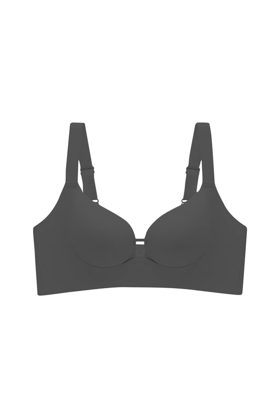 Bras for Women,Wireless Bras for Women,Womens Bras,Comfort Fit,Soft,Solid,Nylon,Spandex,Black,2XL(US:10)