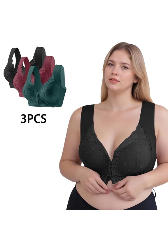 Bras for Women,Wireless Bras for Women,Womens Bras,Comfort Fit,Soft,Solid,Polyester,Spandex ,Wine,4XL