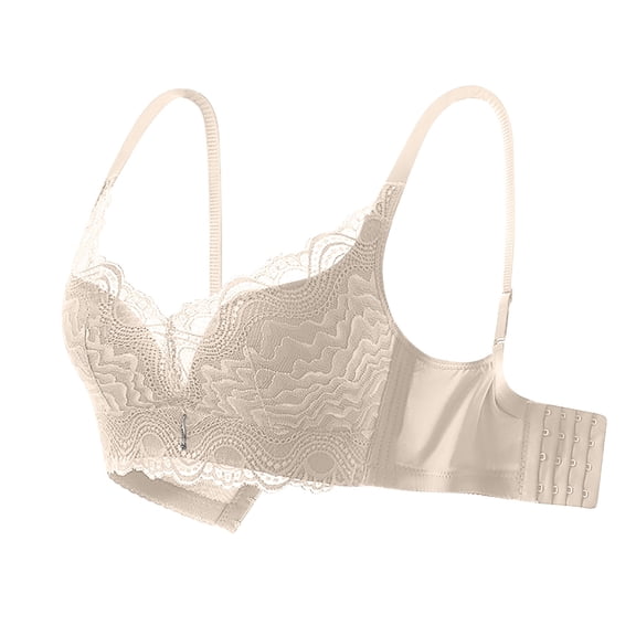 ATENAR Bras for Women,Wireless Bras for Women,Womens Bras,Soft,Stretch Fabric,Solid,Nylon,Beige,5XL(US:18)