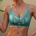 thumbnail image 1 of ATENAR Bras for Women,Wireless Bras for Women,Womens Bras,Soft,Stretch Fabric,Solid,Nylon,Green,S(US:4), 1 of 7