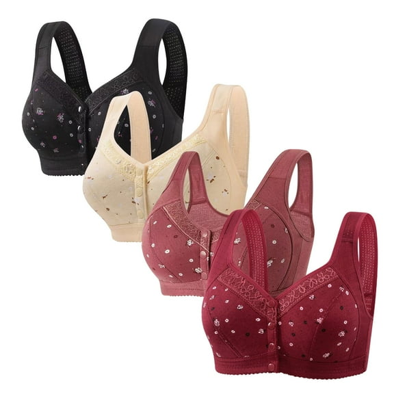 ATENAR Bras for Women,Wireless Bras for Women,Womens Bras,Soft,Stretch Fabric,Solid,Nylon,Spandex,Black,2XL(US:12)