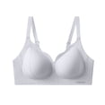 thumbnail image 1 of ATENAR Bras for Women,Wireless Bras for Women,Womens Bras,Soft,Stretch Fabric,Solid,Nylon,Spandex,Light Blue,2XL, 1 of 2