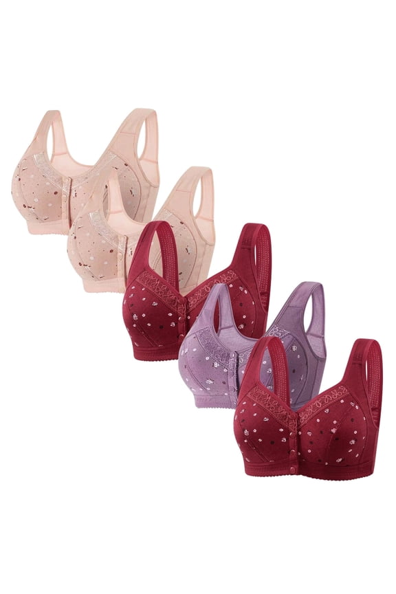 Bras for Women,Wireless Bras for Women,Womens Bras,Soft,Stretch Fabric,Solid,Nylon,Spandex,Pink,S(US:4)