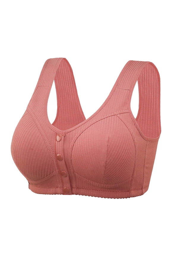 Bras for Women,Wireless Bras for Women,Womens Bras,Soft,Stretch Fabric,Solid,Nylon,Spandex,Red,44