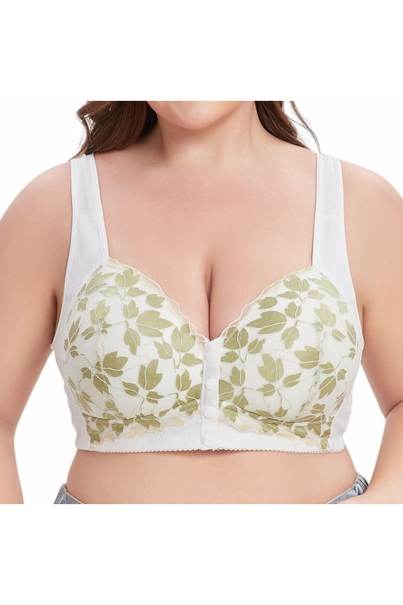 Bras for Women,Womens Underwear,Womens Bras,Soft,Stretch Fabric,Solid,Polyester,White,46D