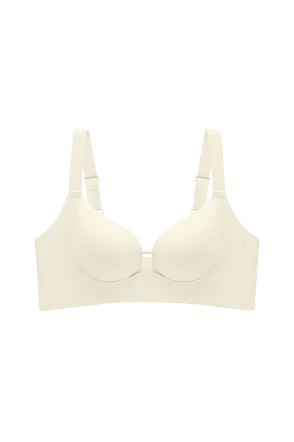 Bras for Women,Wireless Bras for Women,Womens Bras,Stretch Fabric,Breathable,Solid,Nylon,Spandex,White,S(US:2)