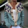 thumbnail image 1 of WJHWSX Cardigan Sweaters for Women,Womens Sweaters,Crew NeCk,Soft,Solid,Acrylic,Blue,L, 1 of 4