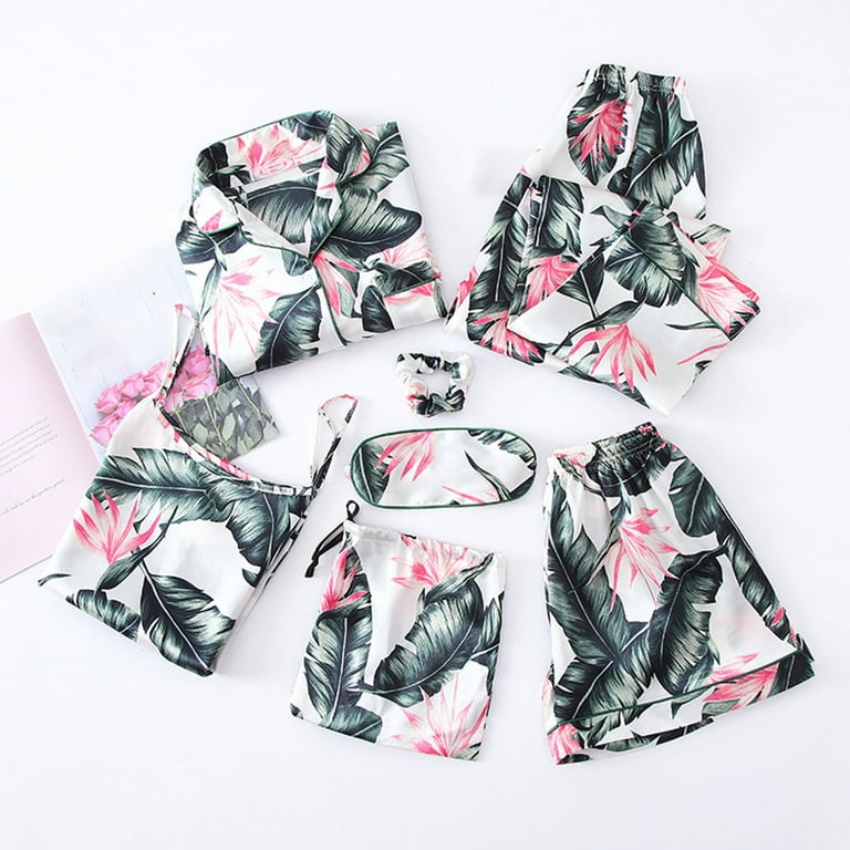 WJHWSX Cheetah Print Pajamas Christmas Christmas Pajamas For Women Camouflage Pullover Sleeveless Printed Set