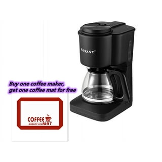 Superjoe Single Serve Coffee Maker Brewer for Single Cup Pod & Ground Coffee  Thermal Drip Instant Coffee Machine 6-12 OZ,Black 