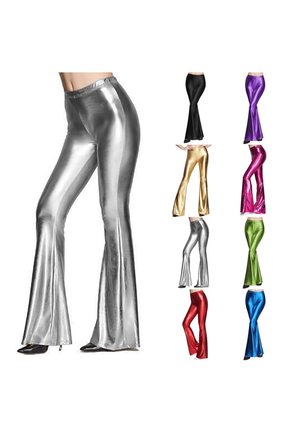 Leggings for Women Tummy Control,Womens Leggings,Cinched,Comfort Fit,Solid,Polyester,Silver,M(US:6)