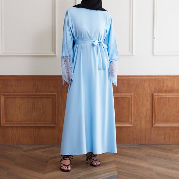 WJHWSX Fall Dresses for Women 2025,Womens Dresses,Dresses for Women,Long Sleeve,Crew Neck,Easy Care,Solid,2XL(US:12)