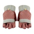 thumbnail image 1 of ATENAR Womens Gloves,Womens Winter Gloves,Knitted,Cold Resistant,Soft,Solid,Acrylic,Watermelon Red,Free Size, 1 of 4