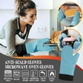 thumbnail image 1 of WJHWSX Heat Resistant Gloves Silicone,Silicone + Cotton,Heat Proof,Silicone + Cotton,Light blue, 1 of 9