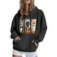 thumbnail image 1 of WJHWSX Hoodies for Women,Black Hoodie,Breathable,Soft,Polyester,Black,2XL, 1 of 5