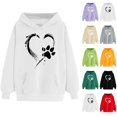 thumbnail image 1 of ATENAR Hoodies for Women,Womens Hoodies,Breathable,Soft,Pullover,Polyester,White,S(US:4), 1 of 6