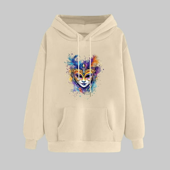 WJHWSX Hoodies for Women,Womens Hoodies,Soft,Comfort Fit,Polyester,Beige,S(US:4)