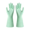 thumbnail image 1 of WJHWSX Household Cleaning Gloves Medium,Dish Washing Cleaning Gloves,Rubber,M,Green, 1 of 3
