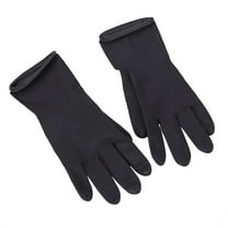WJHWSX Household Cleaning Gloves Medium,Dish Washing Cleaning Gloves,PVC,M,Black