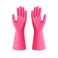 thumbnail image 1 of WJHWSX Household Cleaning Gloves Medium,Dish Washing Cleaning Gloves,Rubber,M,Hot Pink, 1 of 3