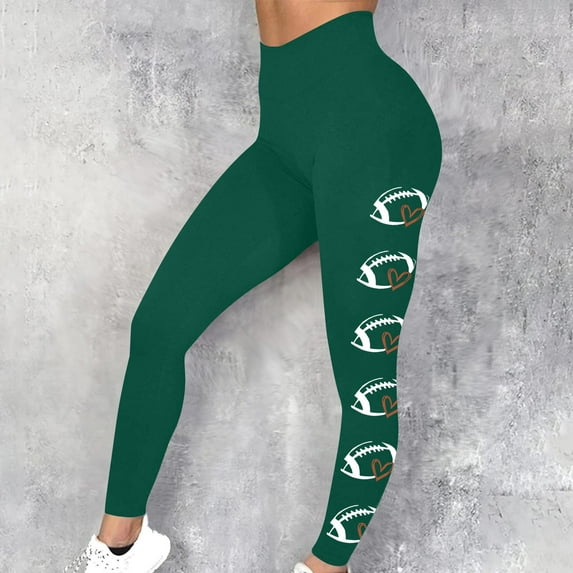 WJHWSX Leggings for Women,Women's Leggings,Butt Lifting Leggings for Women,Cinched,Comfort Fit,Printed,Polyester,Spandex,Green,2XL(US:12)