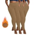 thumbnail image 1 of WJHWSX Leggings for Women,Yoga Pants With Pockets for Women,Womens Yoga Pants,Butt Lifting,Comfort Fit,Solid,Polyester,Khaki,XL(US:10), 1 of 9