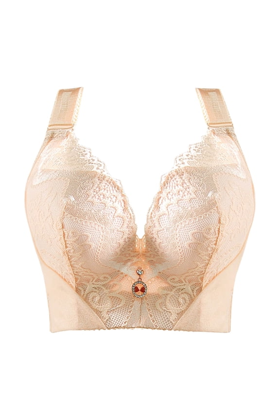 Men's Pants,Push Up Bra,Bras for Women,Comfort Fit,Soft,Solid,Nylon,Spandex,Beige,46C