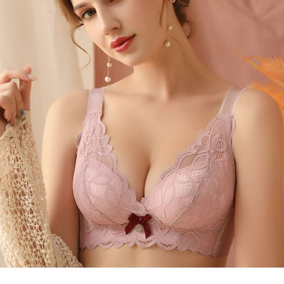 ATENAR Men's Pants,Push Up Bra,Bras for Women,Stretch Fabric,Breathable,Solid,Nylon,Spandex,Pink,L(US:8)