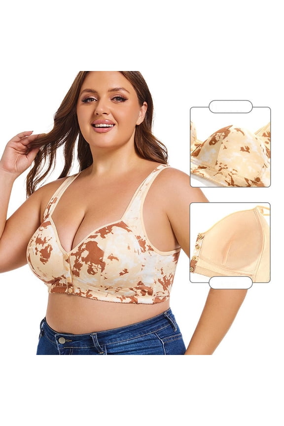 Men's Pants,Wireless Bras for Women,Bras for Women,Breathable,Comfort Fit,Solid,Polyester,Beige,38E