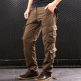 thumbnail image 1 of ATENAR Mens Pants,Cargo Pants,Cargo Pants for Men,Durable,Abrasion Resistant,Solid,Nylon,Coffee,(US:34), 1 of 8
