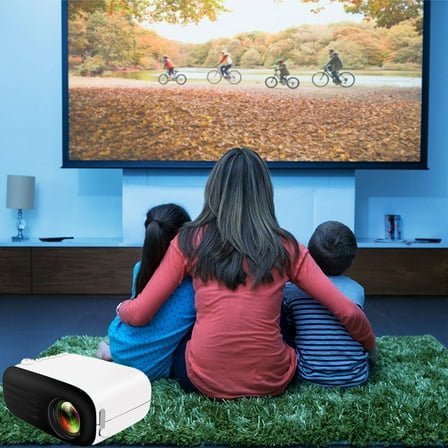 WJHWSX Mini Projector,Portable Mini Projector Clearance,1080P Supported Movie Projector,Black