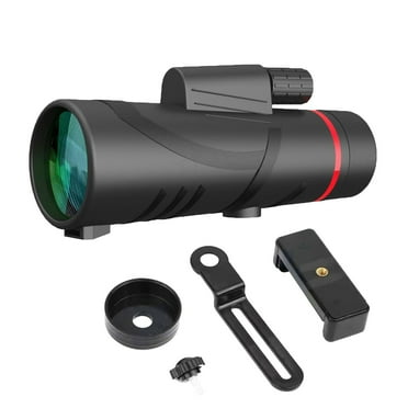 WJHWSX Monocular Telescope，HD Night Vision Telescope,Waterproof Fogproof High Definition Telescopes for Bird Watching, Stargazing,and Wildlife Observation,ABS,Black