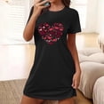 thumbnail image 1 of WJHWSX Nightgowns for Women,Womens Nightgown,Easy Care,Soft,Printed,Black,M(US:6), 1 of 5
