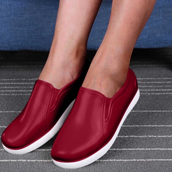 ATENAR Womens Rain Boots,Outdoor,Stability,Slip-Resistant,Solided,PVC,Wine,36(US:6)