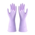 thumbnail image 1 of WJHWSX Rubber Gloves Cleaning,Thickened Dishwashing Gloves Household,Rubber,M,Purple, 1 of 2