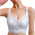 thumbnail image 1 of ATENAR Womens Bras,Wireless Bras for Women,Bras for Women,Comfort Fit,Soft,Solid,Nylon,Spandex,White,XL, 1 of 6