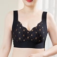 thumbnail image 1 of ATENAR Supportive Bras for Women,Wireless Bras for Women,Bras for Women,Soft,Stretch Fabric,Solid,Nylon,Spandex,Black,M(US:6), 1 of 7