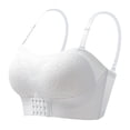 thumbnail image 1 of ATENAR Womens Bras,Wireless Bras for Women,Bras for Women,Stretch Fabric,Breathable,Solid,Nylon,Spandex,White,XL, 1 of 7