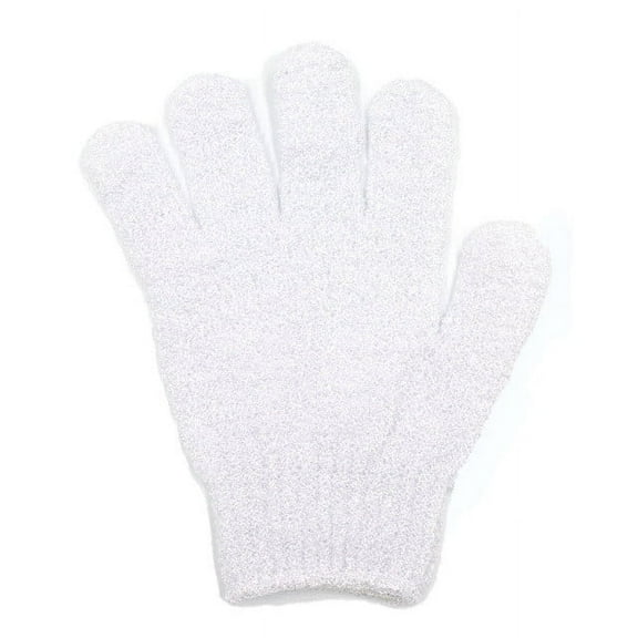 WJHWSX Shower Gloves Exfoliating for Women,Shower Gloves Bath,Nylon,Body Massage,White