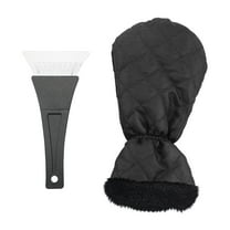 WJHWSX Snow Shovel,Auto Snow Brush Cleaning Shovel with Warm Thermal Waterproof Glove-Mitt for Vehicle Windshield from Scrape Frost and Ice