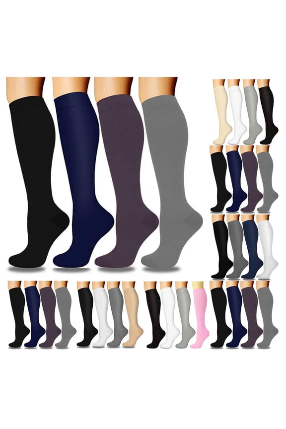 Socks for Women,Womens Compression Socks,Breathable,Shaping,Cotton,Blue,L/XL