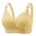 thumbnail image 1 of ATENAR Supportive Bras for Women,Push Up Bra,Bras for Women,Soft,Stretch Fabric,Solid,Nylon,Spandex,Yellow,36, 1 of 3