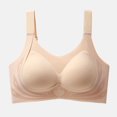 thumbnail image 1 of ATENAR Supportive Bras for Women,Wireless Bras for Women,Bras for Women,Breathable,Comfort Fit,Solid,Polyester,Beige,XL, 1 of 3