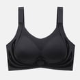 thumbnail image 1 of ATENAR Supportive Bras for Women,Wireless Bras for Women,Bras for Women,Stretch Fabric,Breathable,Solid,Polyester,Black,6XL, 1 of 3