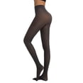 thumbnail image 1 of WJHWSX Tights For Women,Support Control Top Sheer Tights,Opaque,Shaping,Compression,Solid,Nylon,Spandex,Dark Gray,L(US:8), 1 of 1