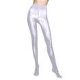thumbnail image 1 of WJHWSX Tights For Women,Support Control Top Sheer Tights,Opaque,Shaping,Compression,Solid,Nylon,Spandex,White,L(US:8), 1 of 2