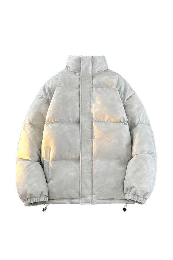 Winter Coats for Men,Mens Winter Coats,Warm,Windproof,Insulated,Solid,Polyester,Gray,3XL